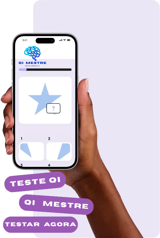Celular com teste de QI